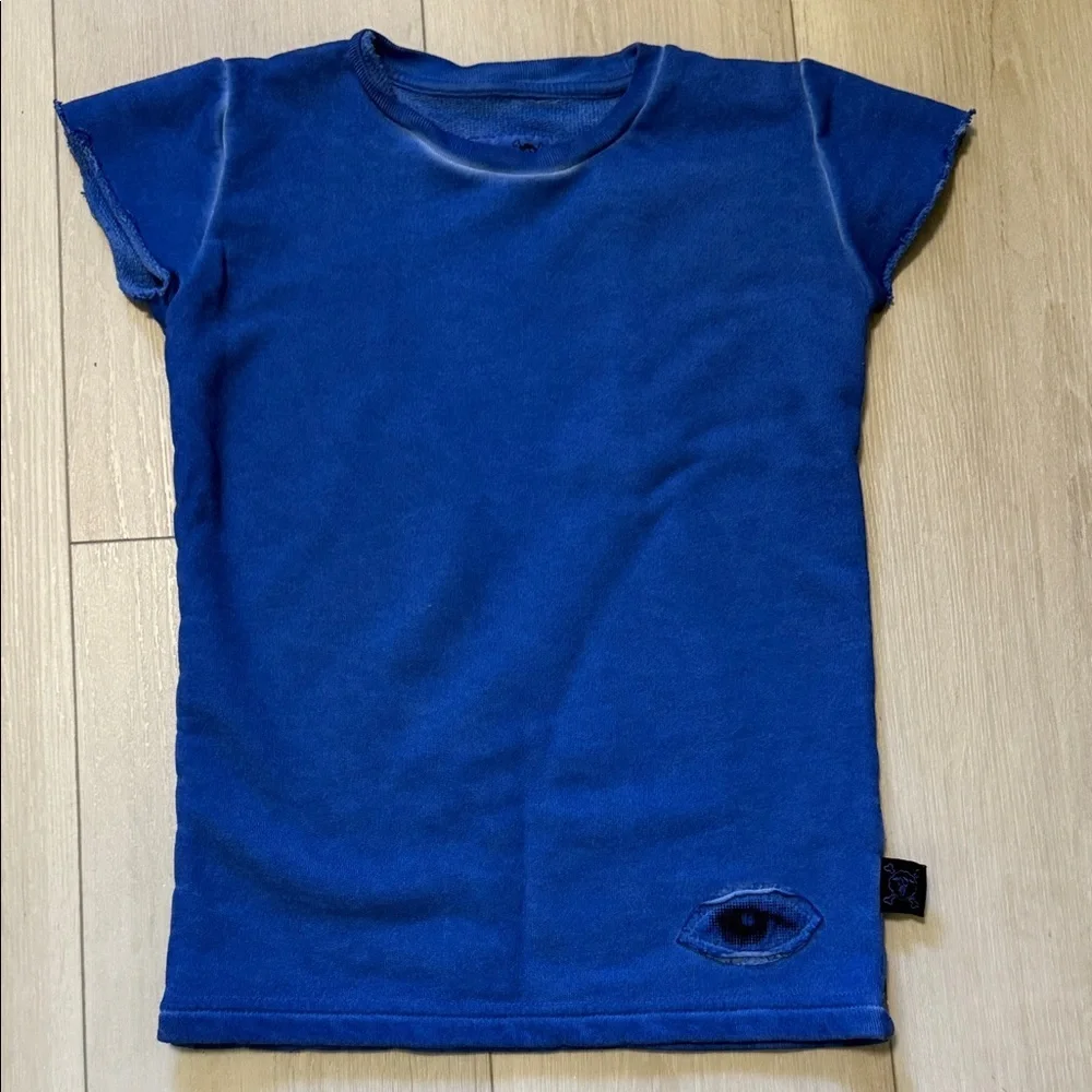 Nununu Kids Blue Short Sleeve Tee Size 4-5Y Boys